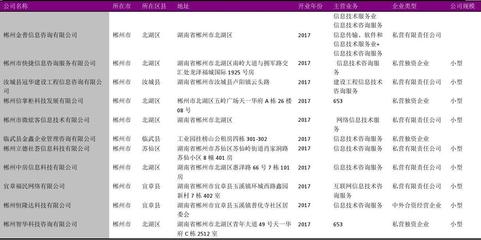 北湖區信息技術咨詢服務行業企業名錄（2018版）——140家企業全景掃描